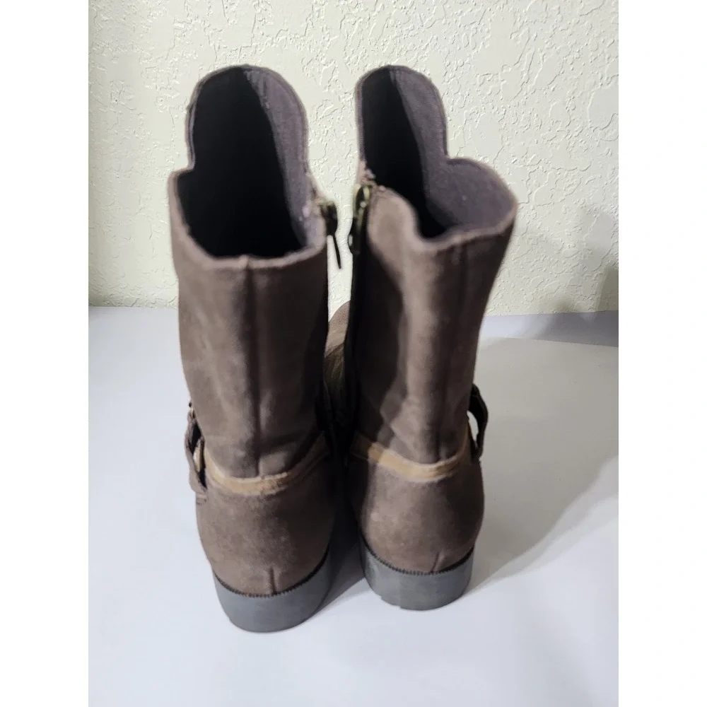 TEVA SEGUNDO WOMEN SHORT BOOTS SUEDE BROWN US 10‎